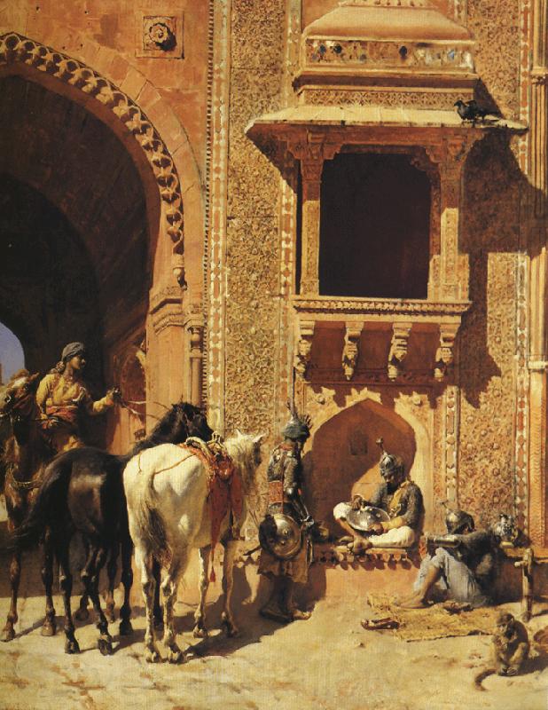 Edwin Lord Weeks Gate of the Fortress at Agra, India France oil painting art